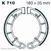 Preview: EBC Premium Bremsbacken für Kawasaki KVF 400 D1/D2/D3 (Prairie 2 x 4) Hinterachse - K710
