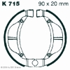 Preview: EBC Premium Bremsbacken für Kawasaki KX 60 A1/A2/B1-B19 Vorderachse - K715