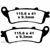 Preview: EBC Scooter Goldstuff Bremsbeläge für Honda FJS 600 (D2) (Silverwing) (ohne ABS) Vorderachse - SFA281HH