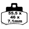 Preview: EBC Scooter Bremsbeläge für Kymco Grand Dink 250 (S400) Hinterachse - SFA356