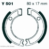 Preview: EBC Premium Bremsbacken für Yamaha MA 50 M (QT 50) Vorderachse - Y501