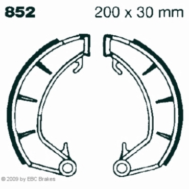 Preview: EBC Premium Bremsbacken für Norton Commando Vorderachse - 852
