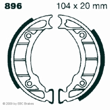 Preview: EBC Premium Bremsbacken für Piaggio Zip & Zip 50 Bimodale Vorderachse - 896