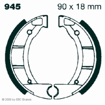 EBC Premium Bremsbacken für Fantic 50 Issimo (Alu Felge) Vorderachse - 945