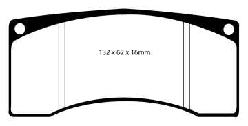 Preview: EBC Yellowstuff Bremsbeläge DP4016R für Mitsubishi Lancer Evo 8  2.0 Turbo (FQ-400) vorne