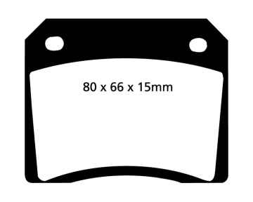 EBC Greenstuff 2000 Bremsbeläge DP2101 für Alfa Romeo GIULIA SPIDER 101_ 1.6 vorne