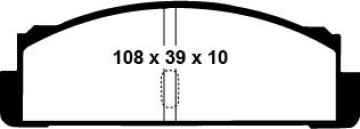Preview: EBC Blackstuff Bremsbeläge DP130 für FSO Polonez 3  1.6 i hinten