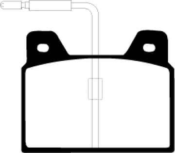 Preview: EBC Blackstuff Bremsbeläge DP163 für Peugeot 504  1.6 hinten