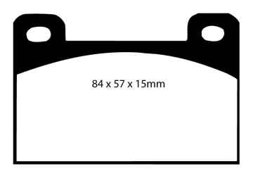 Preview: EBC Blackstuff Bremsbeläge DP288 für Skoda 130  1.3 GL vorne