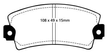 Preview: EBC Blackstuff Bremsbeläge DP317 für Alfa Romeo Arna 920 1.3 TI vorne