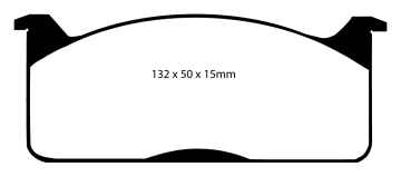 Preview: EBC Blackstuff Bremsbeläge DP321 für Toyota Hiace 3 Wagon H10 2.4 D 4WD vorne