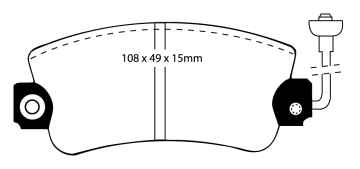 Preview: EBC Blackstuff Bremsbeläge DP417 für Abarth Ritmo 138A_ 130 TC 2.0 vorne