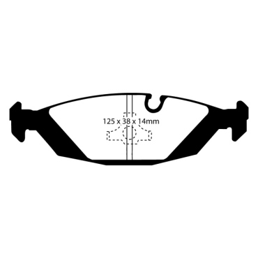 Preview: EBC Blackstuff Bremsbeläge DP447/2 für Volvo 480 E  2.0 hinten