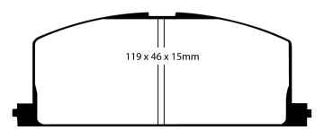 Preview: EBC Blackstuff Bremsbeläge DP453 für Toyota Camry 1 V1 1.8 Turbo-D vorne