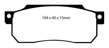 Preview: EBC Blackstuff Bremsbeläge DP529 für Honda Jazz 1 AA 56 1.2 vorne