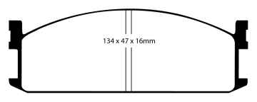 Preview: EBC Blackstuff Bremsbeläge DP535 für Isuzu Midi 98000N 2.4 TD vorne