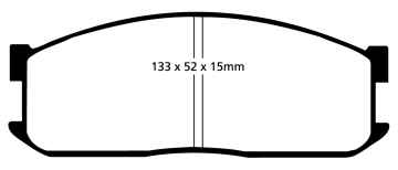 Preview: EBC Blackstuff Bremsbeläge DP599 für Asia Motors Hi-Topic AM 725 2.7 D Heckantrieb vorne