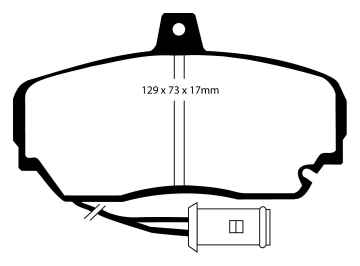 Preview: EBC Blackstuff Bremsbeläge DP630 für Rover 800  825 2.5 SI,Sterling vorne