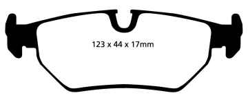 EBC Yellowstuff Bremsbeläge DP4690/2R für Jaguar XJ NAW, NBW 8 , 3.2 hinten
