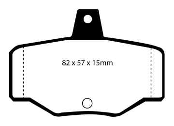 Preview: EBC Blackstuff Bremsbeläge DP834 für Nissan Primera 2 WP11 2.0 16V hinten