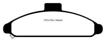 Preview: EBC Blackstuff Bremsbeläge DP919 für Hyundai S Coupe SLC 1.5i vorne