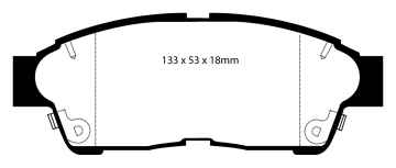 Preview: EBC Blackstuff Bremsbeläge DP964 für Toyota Camry 3 _CV1_, _XV1_, _V1_ 2.2 vorne