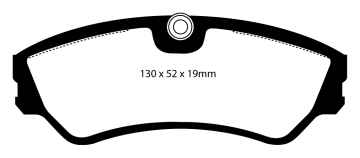 Preview: EBC Blackstuff Bremsbeläge DP967 für VW Transporter T4 70XA 2.5 TDI vorne