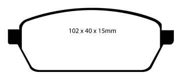 Preview: EBC Blackstuff Bremsbeläge DP1106 für Suzuki Super Carry ED 1.0 vorne