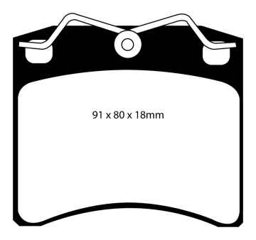 Preview: EBC Blackstuff Bremsbeläge DP1116 für VW Transporter T4 70XA 2.5 TDI vorne