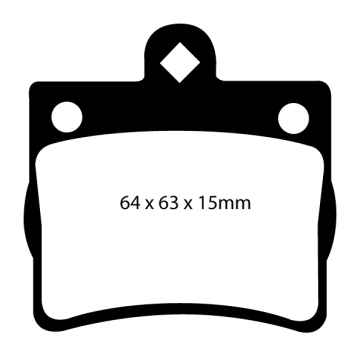 Preview: EBC Blackstuff Bremsbeläge DP1135 für Mercedes-Benz C-Klasse W202 C 230 hinten