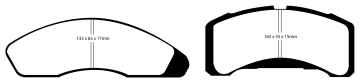 Preview: EBC Redstuff Bremsbeläge DP31151C für Ford (USA) Fairmont  2.3 vorne