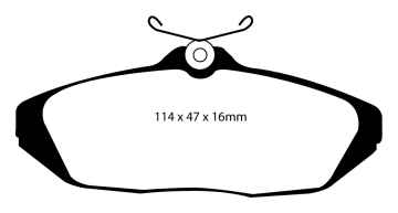 Preview: EBC Blackstuff Bremsbeläge DP1164 für Mercury Cougar  4.6 Sport hinten