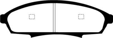 Preview: EBC Greenstuff 2000 Bremsbeläge DP21252 für Oldsmobile Cutlass  2.3 vorne