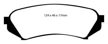 Preview: EBC Blackstuff Bremsbeläge DP1282 für Toyota Land Cruiser 100 J10 4.7 V8 32V hinten