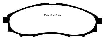 Preview: EBC Blackstuff Bremsbeläge DP1316 für Nissan Xterra  3.3 Supercharged vorne