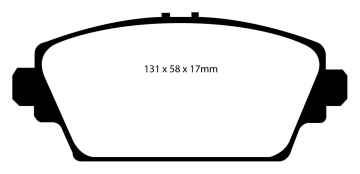 Preview: EBC Blackstuff Bremsbeläge DP1339 für Honda Accord 6 CH, CL 2.0 vorne