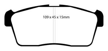 Preview: EBC Blackstuff Bremsbeläge DP1344 für Suzuki Ignis 2  1.3 4x4 vorne