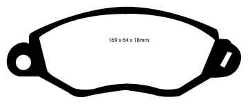 Preview: EBC Blackstuff Bremsbeläge DP1367 für Ford Transit 5 FM , FN  2.0 DI vorne