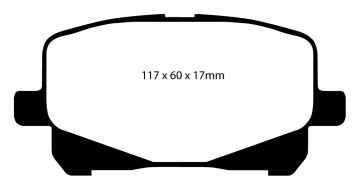 Preview: EBC Blackstuff Bremsbeläge DP1399 für Toyota Previa 2 ACR3 2.4 16V vorne