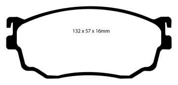 Preview: EBC Blackstuff Bremsbeläge DP1411 für Mazda Premacy CP 2.0 vorne