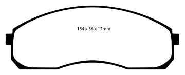 Preview: EBC Blackstuff Bremsbeläge DP1423 für Kia Carnival 1 UP 2.5 V6 vorne