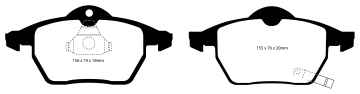 Preview: EBC Blackstuff Bremsbeläge DP1443 für Saab 9-5 YS3E 2.3 t vorne