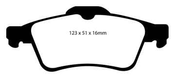 Preview: EBC Blackstuff Bremsbeläge DP1448 für Ford Tourneo Connect  1.8 TDCi /TDDi /DI hinten