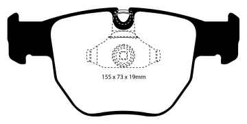 Preview: EBC Blackstuff Bremsbeläge DP1463 für Land Rover Range Rover 3 L322 3.6 TD 8 vorne
