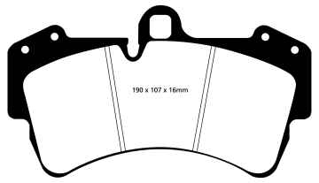 EBC Redstuff Bremsbeläge DP31473C für VW Touareg 7LA 2.5 R5 TDI vorne