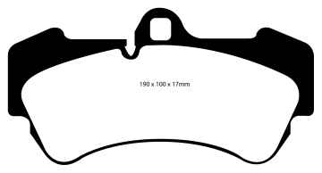 Preview: EBC Yellowstuff Bremsbeläge DP41521R für VW Touareg 7LA 2.5 R5 TDI vorne