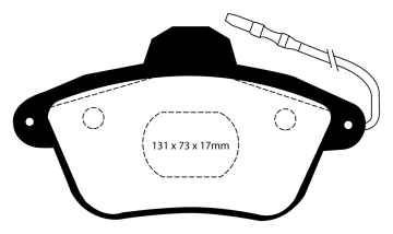 Preview: EBC Blackstuff Bremsbeläge DP1526 für Renault Clio 2 BB0/1/2, CB0/1/2 3.0 V6 Sport hinten