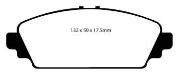 Preview: EBC Blackstuff Bremsbeläge DP1544 für Honda Accord 6 CK, CG, CH, CF8 1.6i vorne
