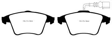 Preview: EBC Blackstuff Bremsbeläge DP1556 für VW Transporter T5 7HA, 7HH, 7EA, 7EH 2.5 TDI 4motion vorne