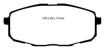 Preview: EBC Blackstuff Bremsbeläge DP1562 für Kia PRO CEEŽD ED 2.0 LPG vorne